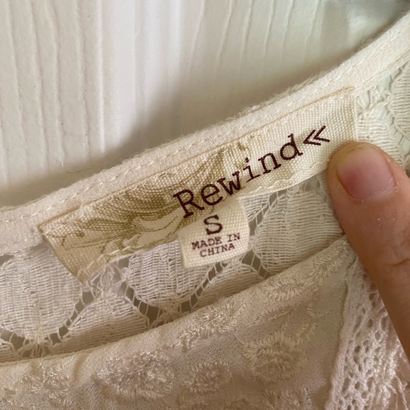 Ivory Lace Boho Dress-Vintage Inspired-Sleeveless - Picture 7 of 7